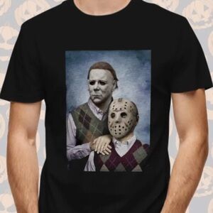 Men’s Graphic Horror T-Shirt- XL